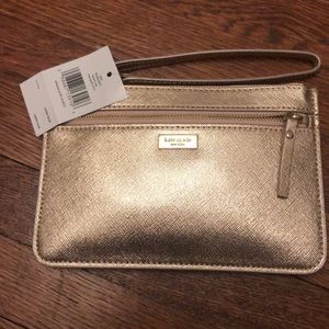 Kate spade rose gold NWT clutch